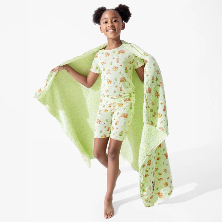 Manta Sherpa de Boba de Capibara de Bambú para venta al por mayor de Bellabu Bear