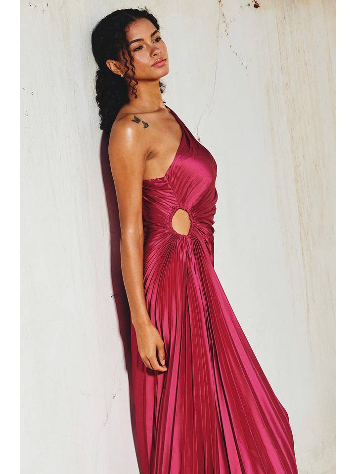 Dress Forum - Wholesale Dress - Women's - Olympia Asymmetrical Pleated Maxi Dress (1)28