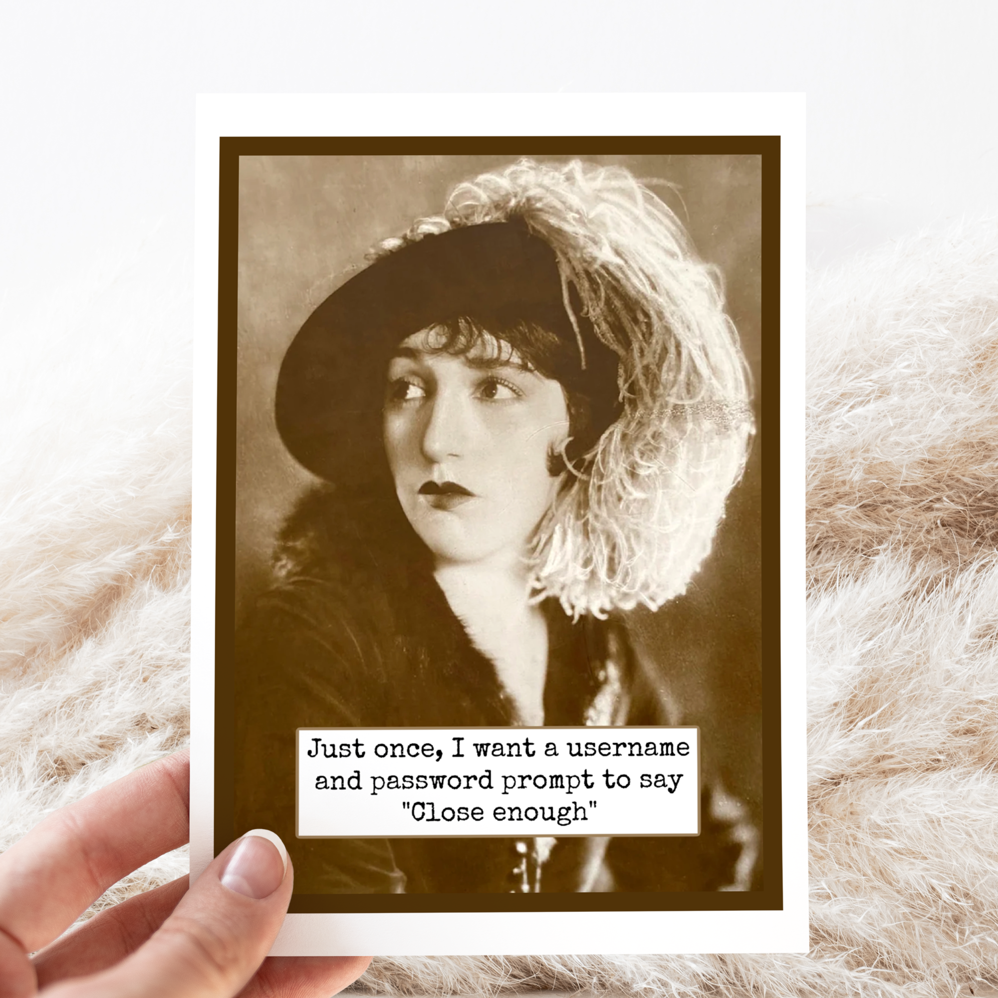 Raven's Rest Studio - Wholesale Everyday Greeting Card - Funny Greeting Card. Just Once, I Want a Username...4