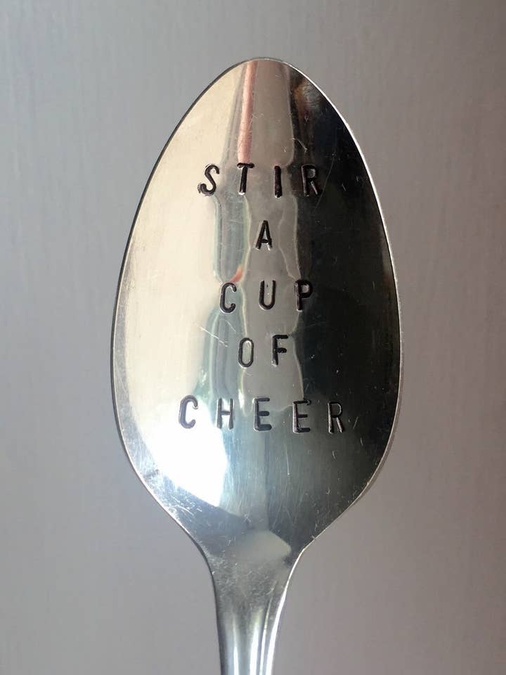 Tenha uma colher de mesa de Natal Cup Or Cheer por atacado de Paka Monk