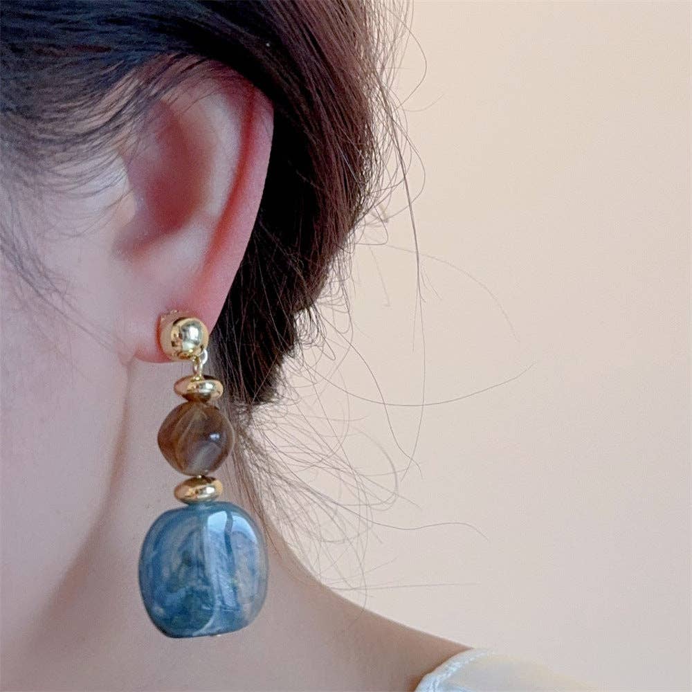 Dipped Shop - Wholesale Dangle Earrings - Vintage Geometric Acrylic Drop Dangle Earrings DP25E5984