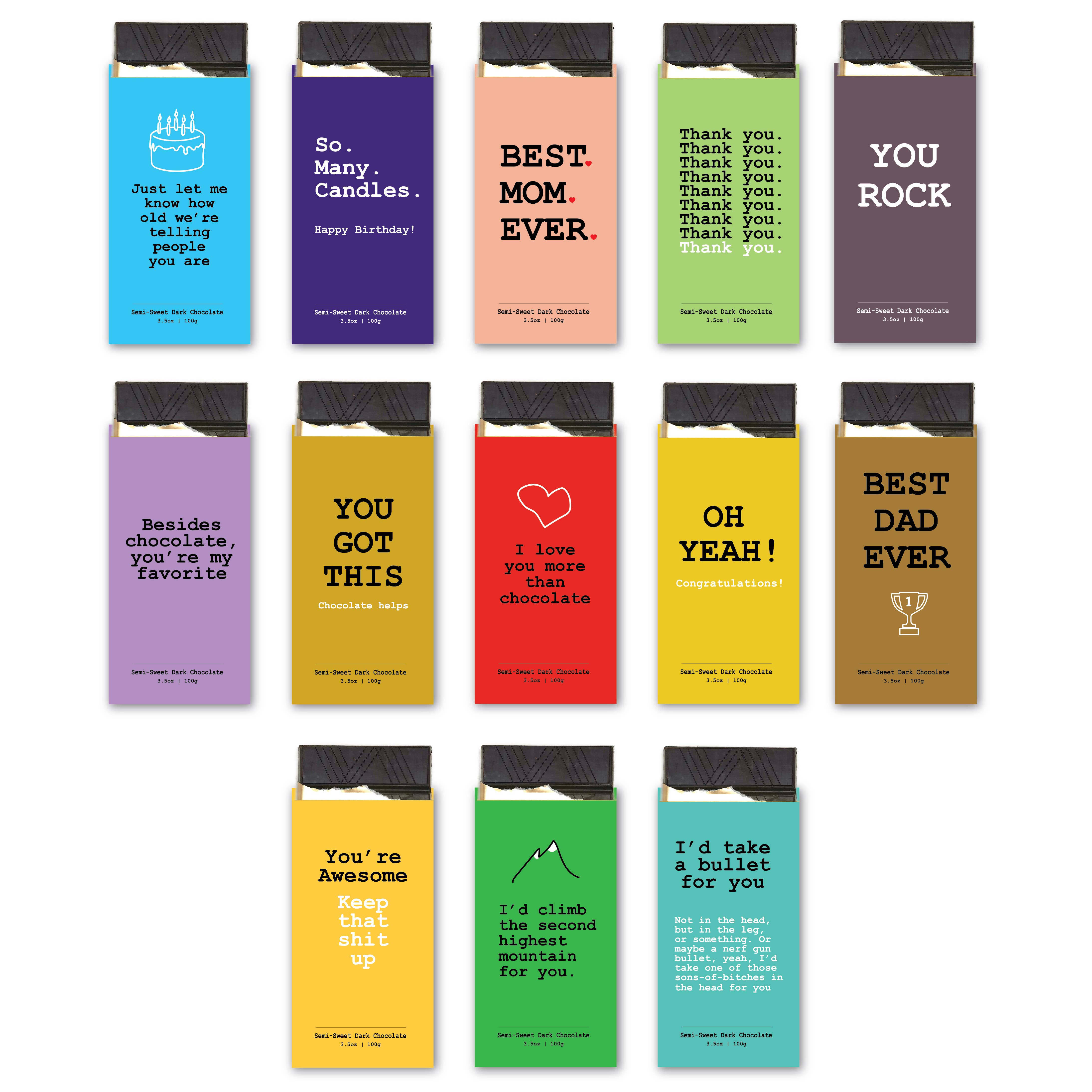 Chocolate Cards - Wholesale Birthday Card - Chocolate Greeting Card - Funny Birthday1