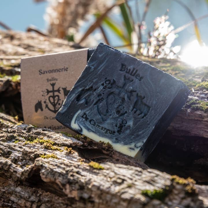 Bulles De Camargue - Wholesale Bar Soap - Exceptional natural vegetable charcoal superfatted artisanal soap0