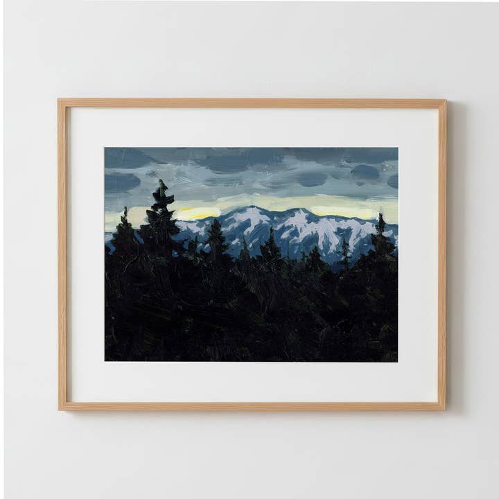 Jenseits der Kiefern - Kunstdruck auf Papier für den Großhandel von Ed Pulella Art