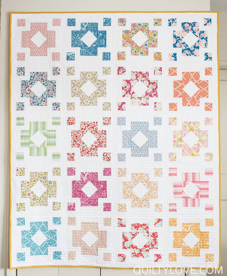 Quilty Love - Wholesale Craft Sewing Kit - Diamond Lanterns PAPER Quilt Pattern1