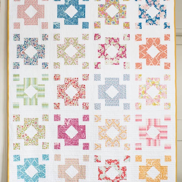 Quilty Love - Wholesale Craft Sewing Kit - Diamond Lanterns PAPER Quilt Pattern1