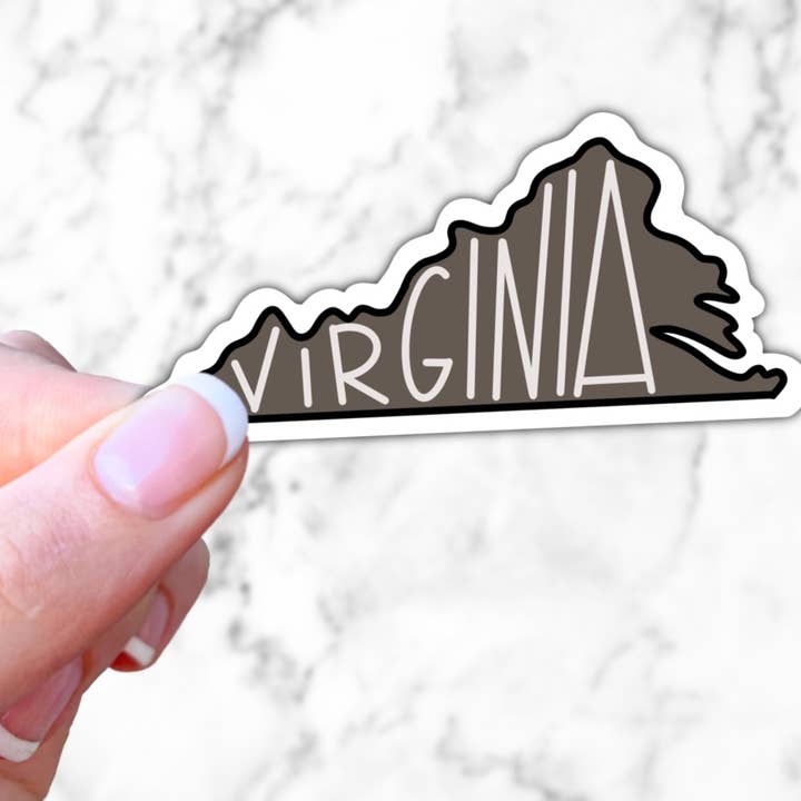 Virginia State Sticker for engroshandel hos Simply Fangirl Designs