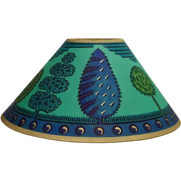 Cressida Bell - Wholesale Lamp Shade - Hand-painted Trees Lampshade0