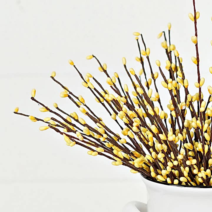 ISB13800YE- 12in Pip Berry Pick-Yellow- for wholesale by Holiday Depot Inc.