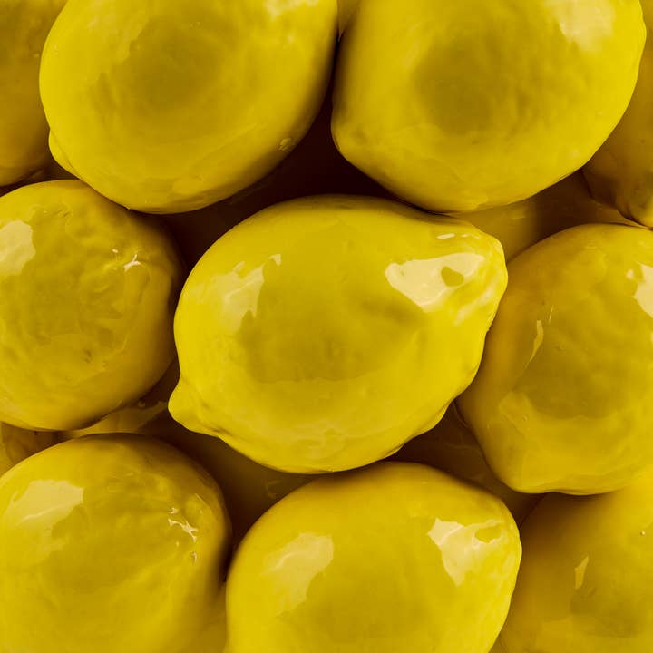 YELLOW Amalfi - Medium Lemon Ceramic Vase for wholesale on Faire2