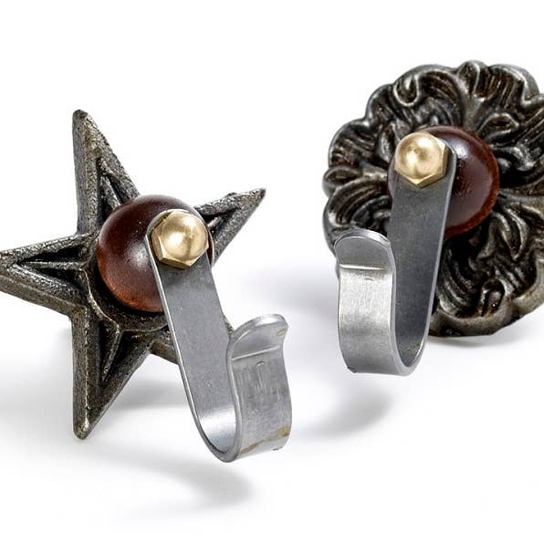 Tucker-Jones House Inc - Wholesale Wall Hook - Hang Ups Decorative Wall Hook - Star & Rosette