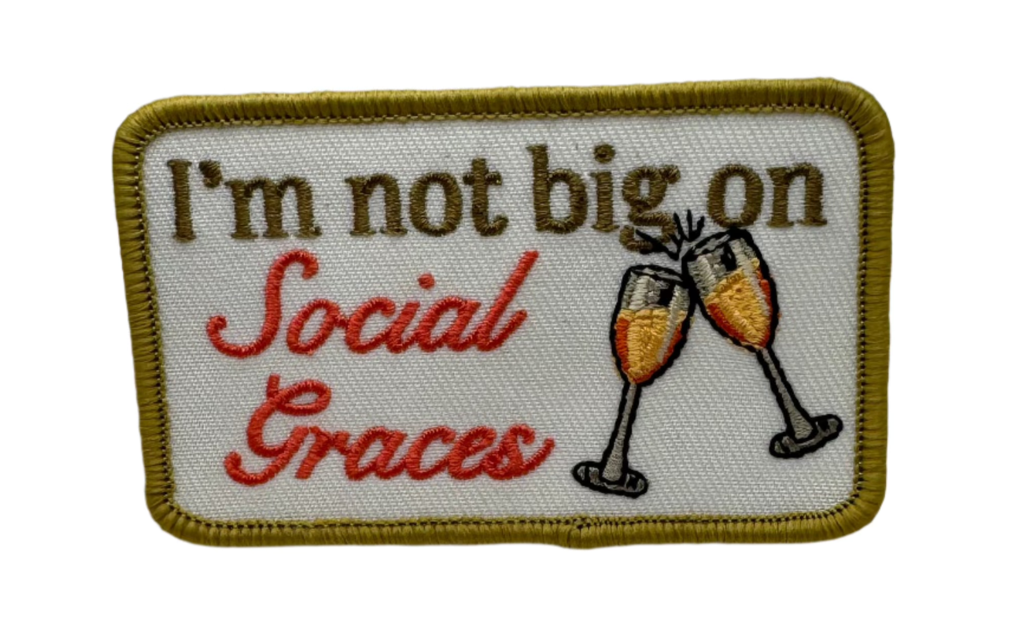 Hill & Springs - Wholesale Patch - I’m not Big on Social Graces 0