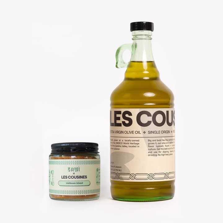 Les Cousines Huile d'Olive x Mélange d'Épices Zawi Wellness Ensemble pour la vente par Les Cousines