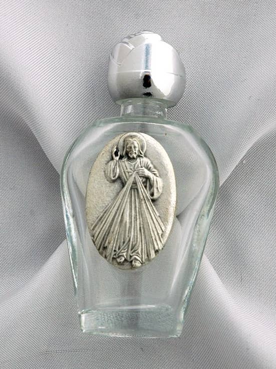 HWB-DM- Holy Water Bottle, Divine Mercy for wholesale by Contreras Designs