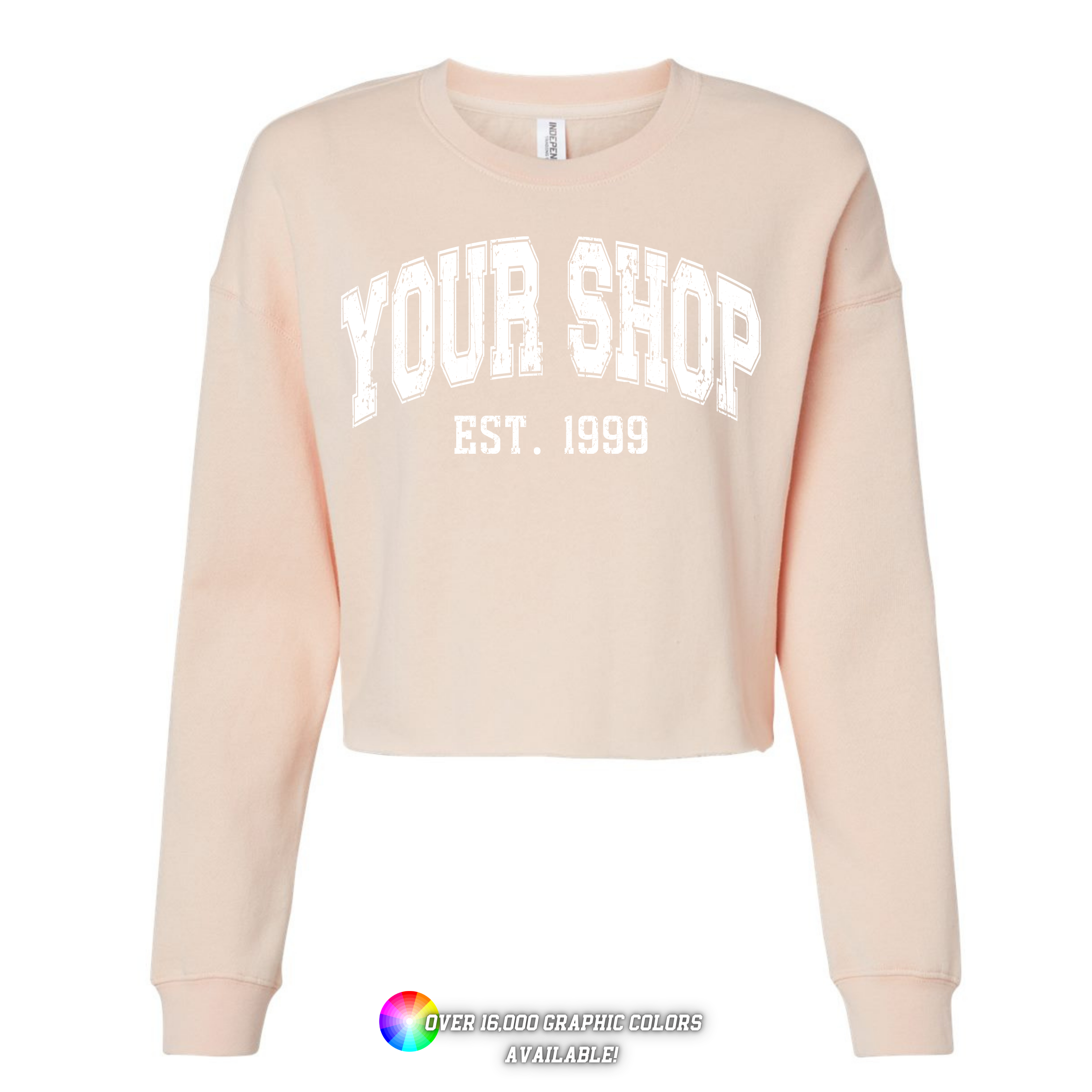 Faith & Life Christian Brands - Wholesale Graphic Sweatshirt - Women's - Custom Branded Logo Athletic Cropped Crewneck Sweatshirt9