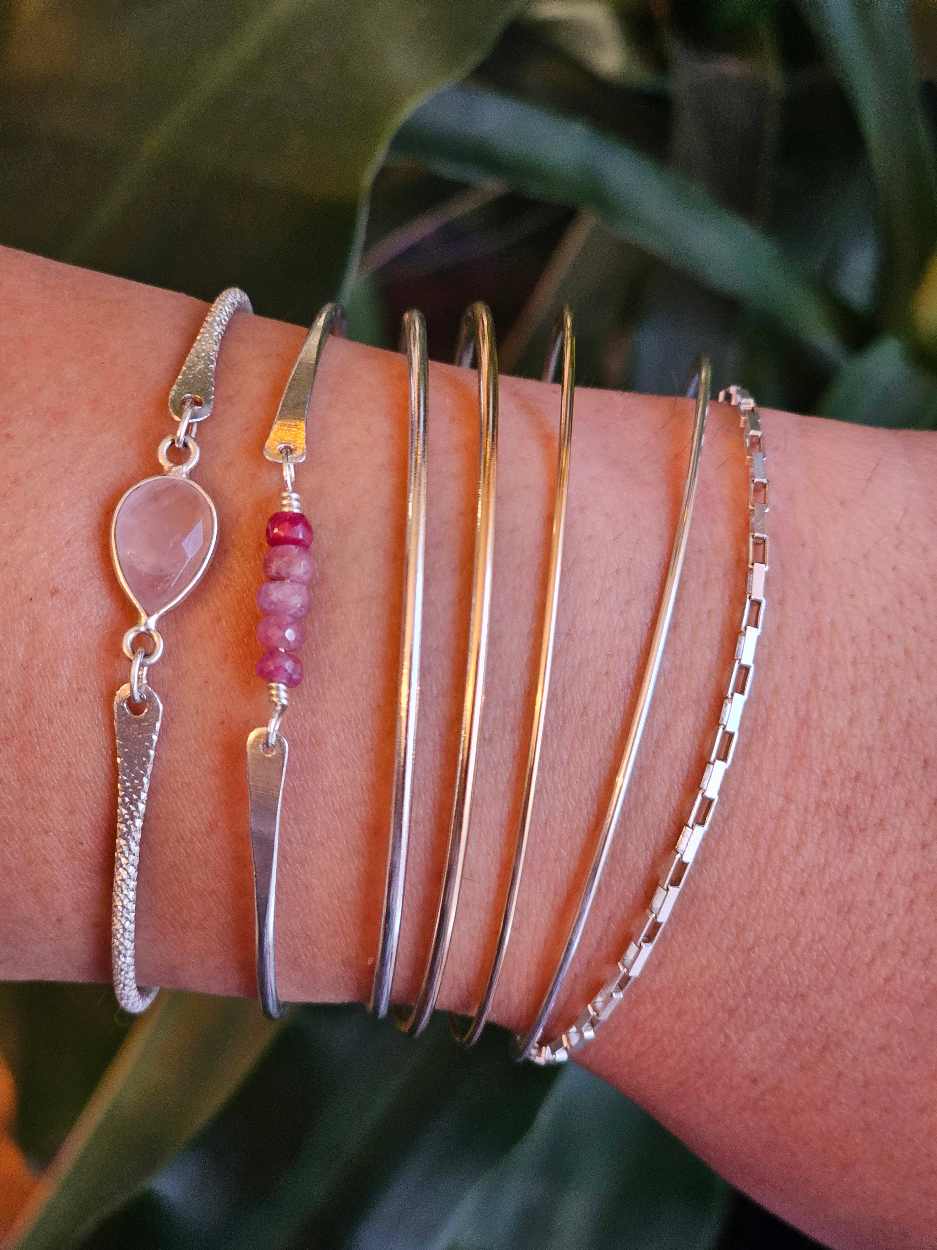 Half Moon Jewelry Designs - Wholesale Bangle Bracelet - Permanent Bangle, bangle for permanent jewelry, Thin Round2