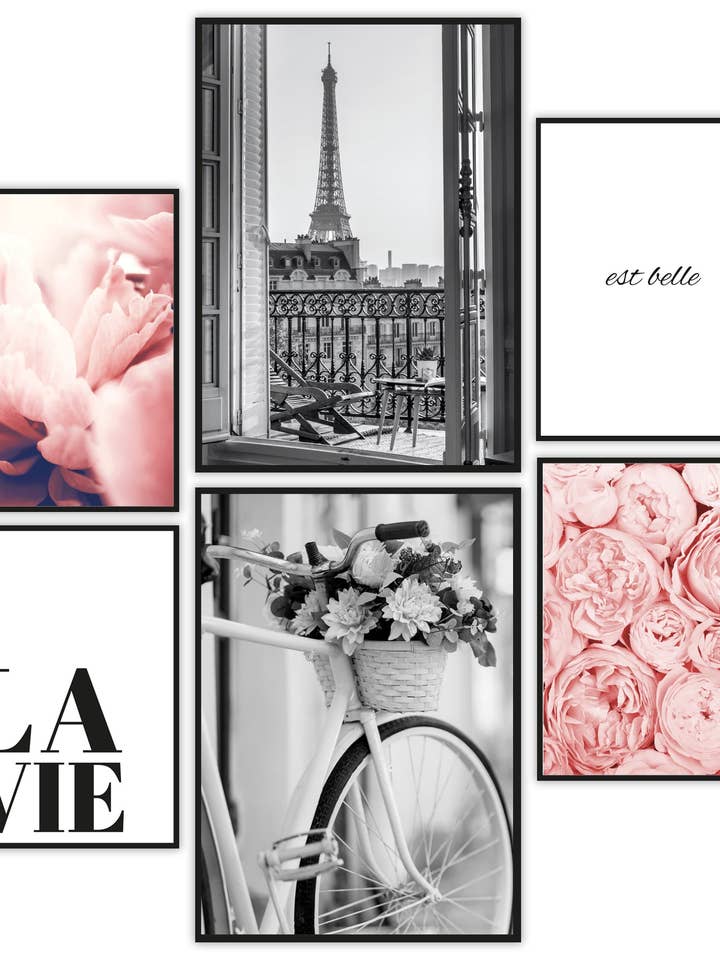 Conjunto de Impressões de Arte de Paris com 6 Peças por atacado de Close Up GmbH