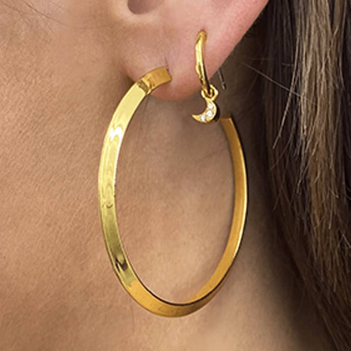 Boucles d'oreilles TRIANGLE 2" pour la vente par STELLA VALLE