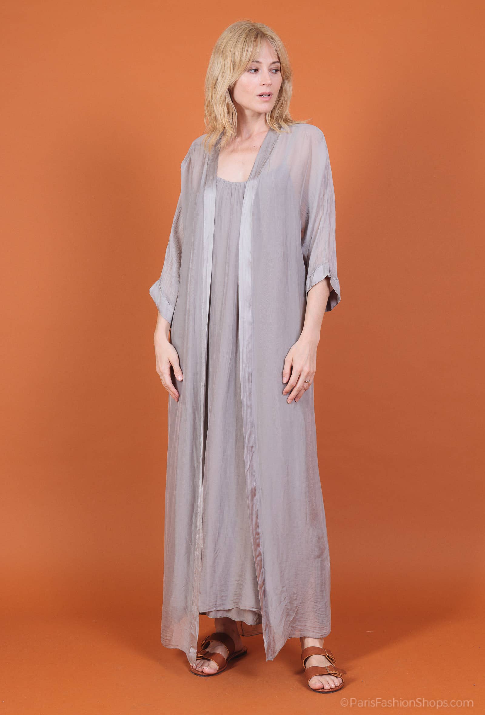 Shyloh - Wholesale Jacket - Women's - Long silk jacket 1341222