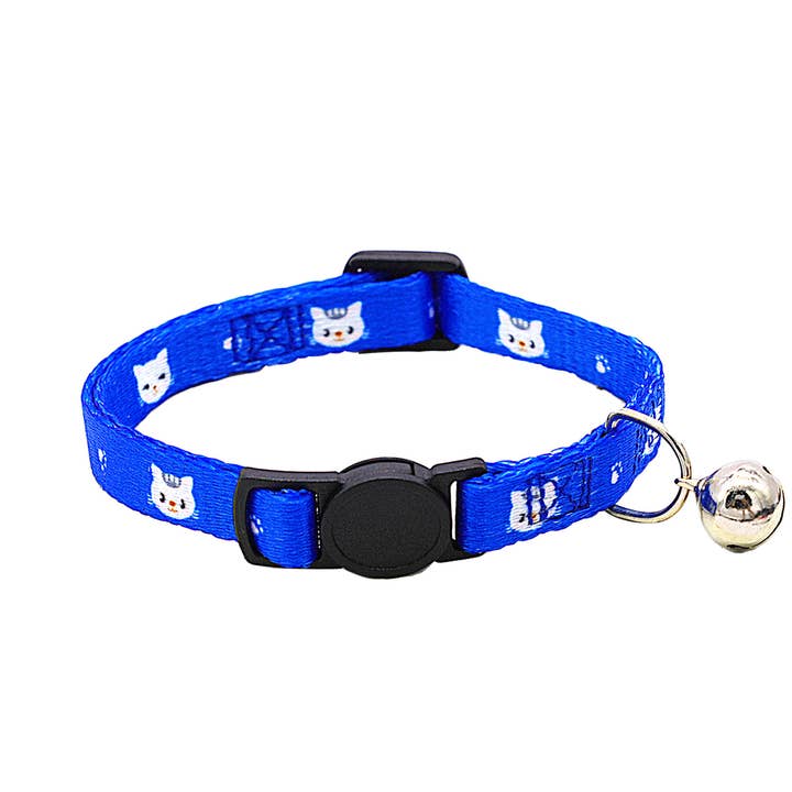 PAWPAWwholesale - Wholesale Pet Collar - Cat - ful Printed Cat Collar with Bell - Adjustable_CWMM74439