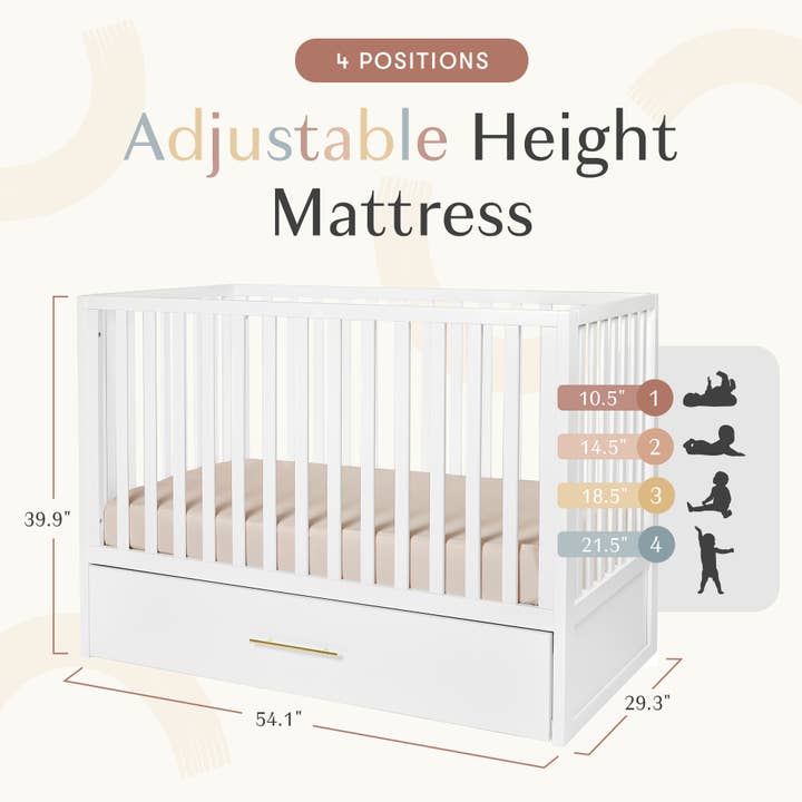 HushCrib - Wholesale Bed - Kids & Baby - HushCrib 3-in-1 Convertible Crib with Trundle