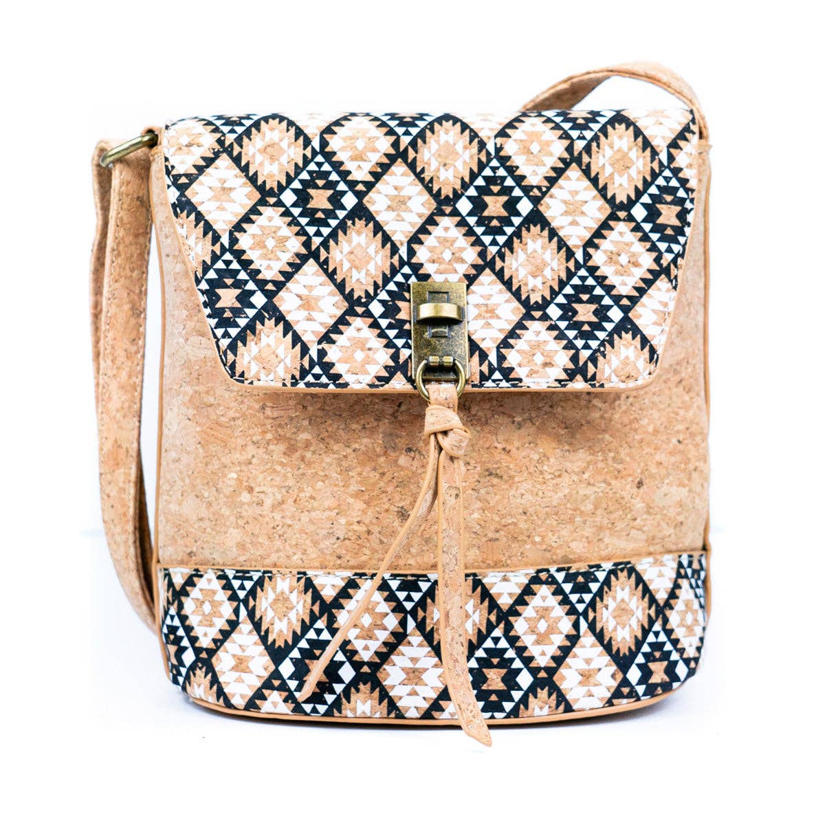 Meninas Bonitas Cork - Wholesale Crossbody Bag - Women's - Natural Cork Women's Crossbody Bag BAG-229212