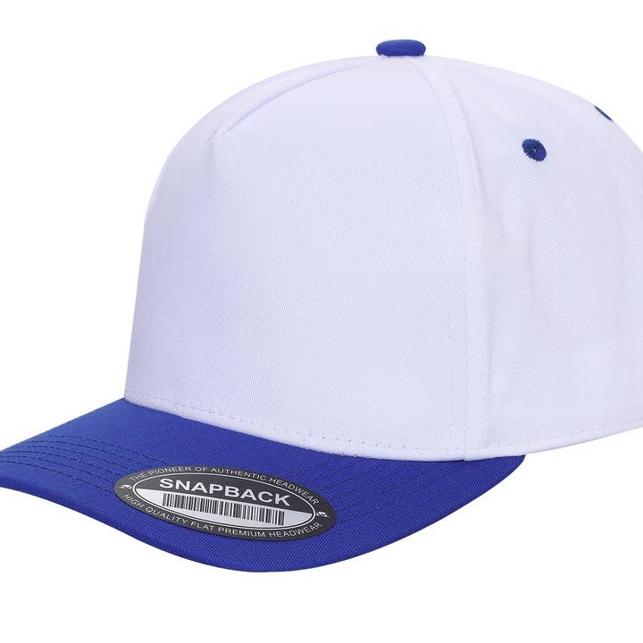 Burzip collection - Wholesale Flat Brim Cap - Unisex - TCTAN-DZ-5 PANEL 2TONE SNAP BACK HATS DOZEN (BEST SELLER)11