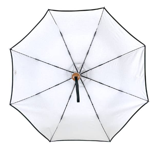 Sun Bella - Wholesale Umbrella – Women's - UPF50+ Compact Cosmopolitan UV Sun Umbrella - White with black trim4