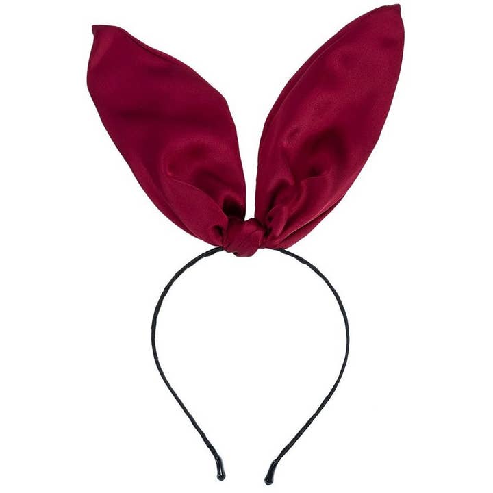 Satin Bunny Rabbit Ear Hair Headband Halloween for wholesale by Diacly