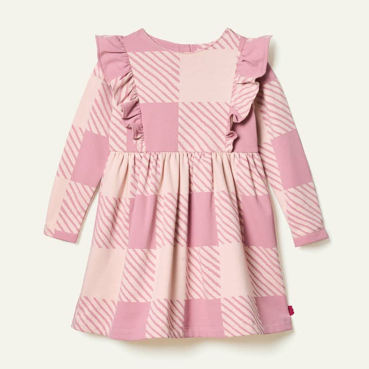 Mon Coeur - Wholesale Dress - Kids - Recycled Cotton Buffalo Check RuffleDress1