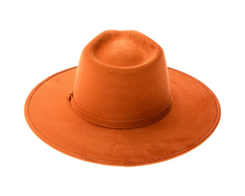 DNMC - Wholesale Fedora - Women's - Stiff Brim Rancher Hat - Premium Vegan Suede - 12+ Colors!17