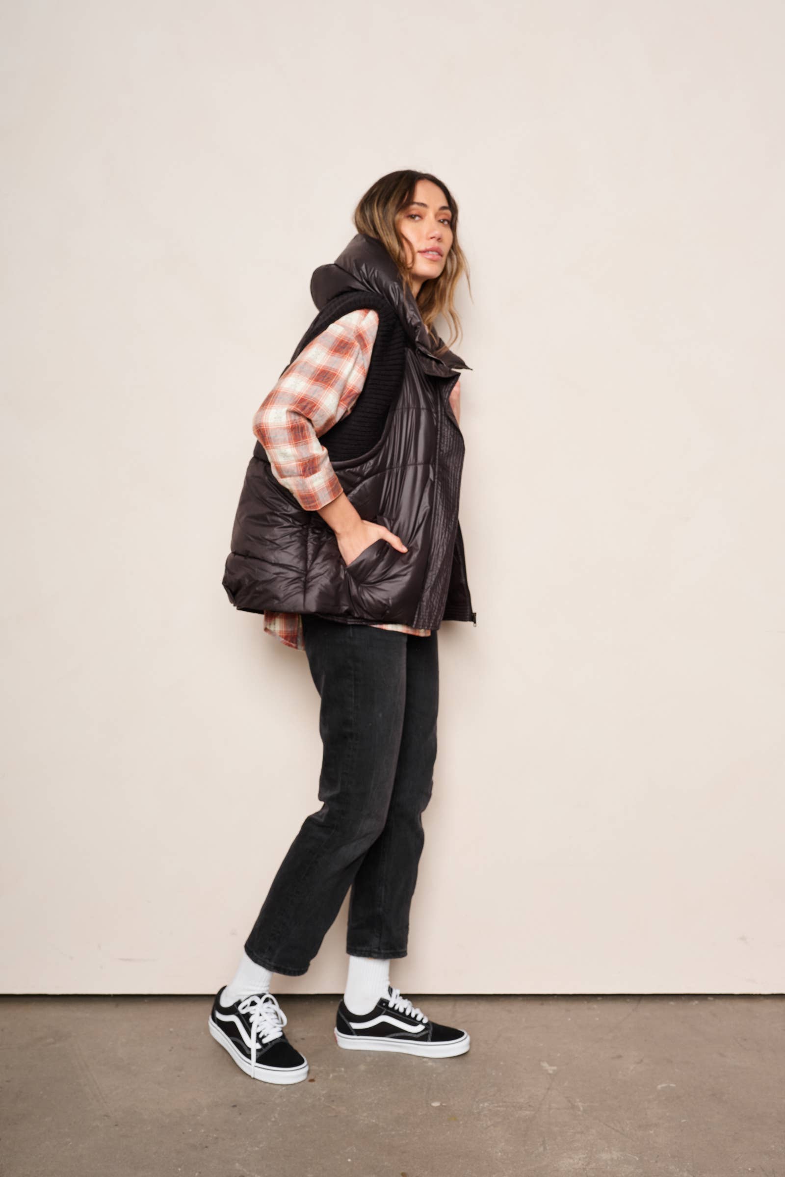 Nero GILET VIOLA in vendita all'ingrosso su Faire2