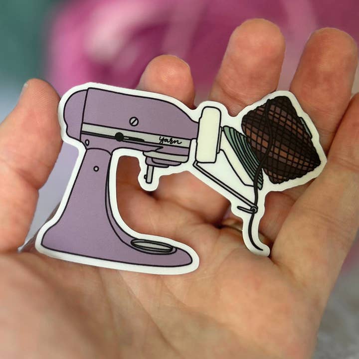 Baking a Yarn Cake Sticker for wholesale by The Hookshelf