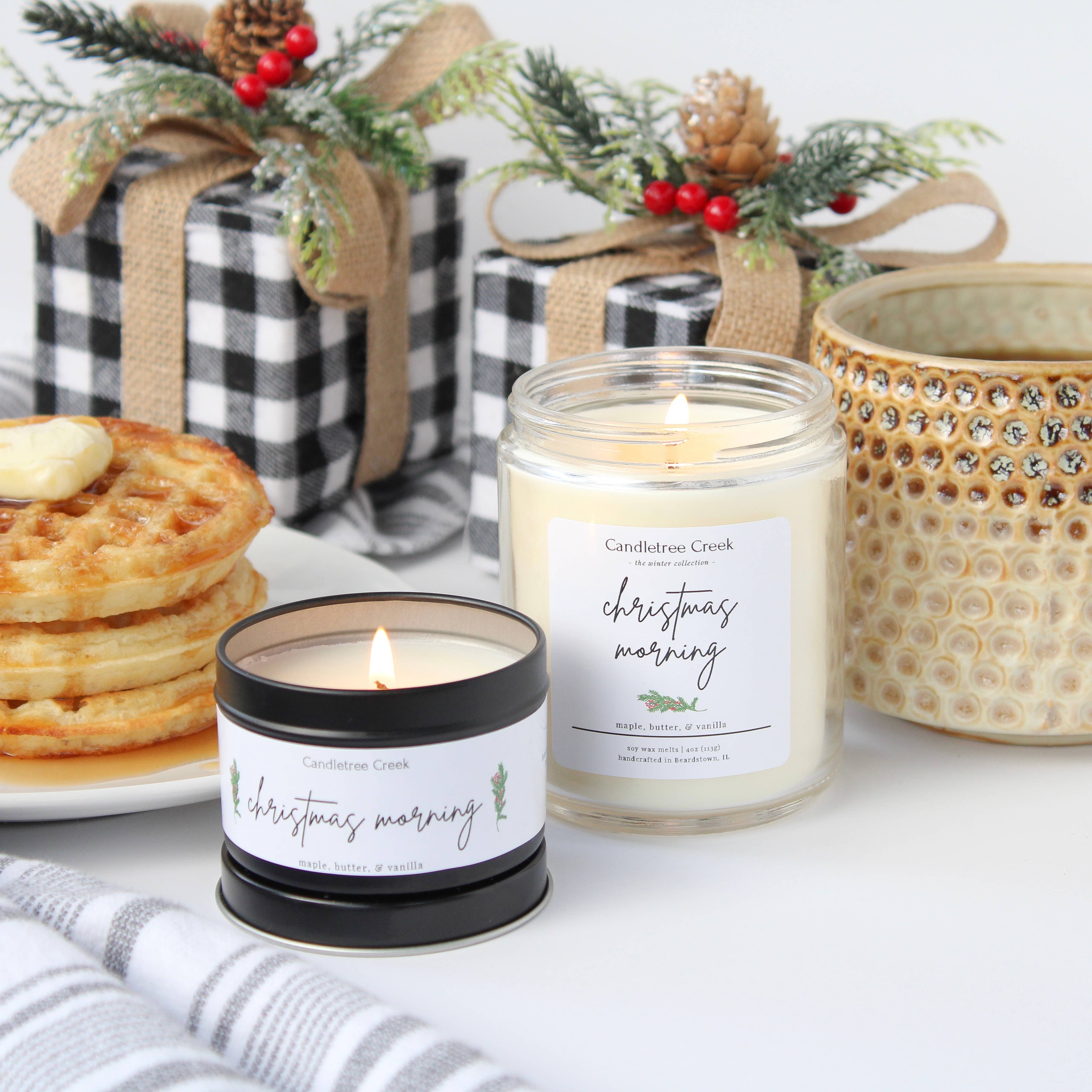 Candletree Creek - Wholesale Jar/Filled Candle - Christmas Morning 7oz Candle2