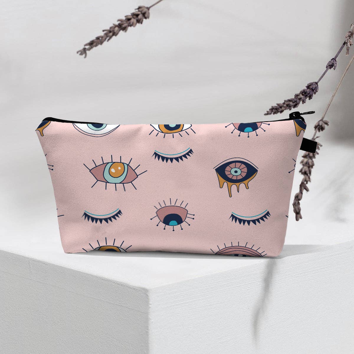 pinkblu02 - Wholesale Make-up tas/toilettas - Damesmode Boze Oog Draagbare Cosmetica Tas70
