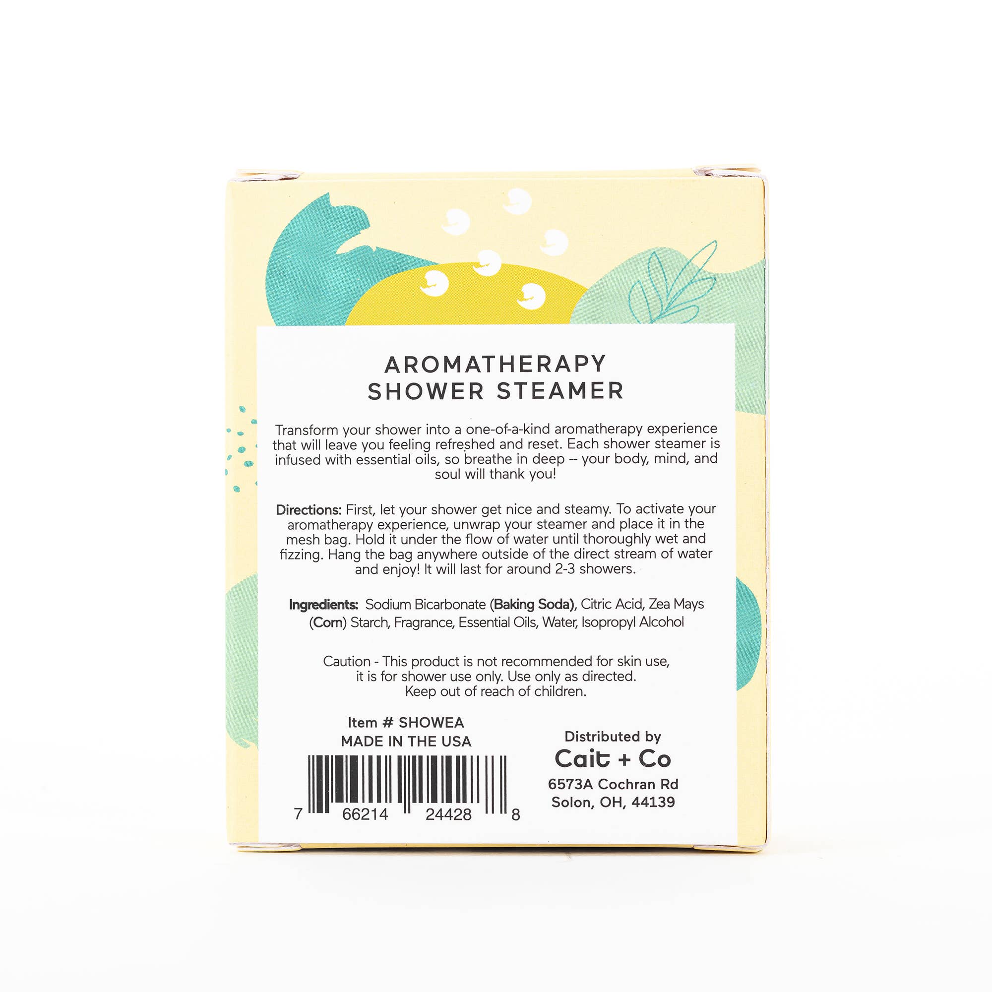 Cait + Co - Wholesale Shower Steamer/Bomb - Luxe Eucalyptus + Aloe Shower Steamer Fizzy Bomb3