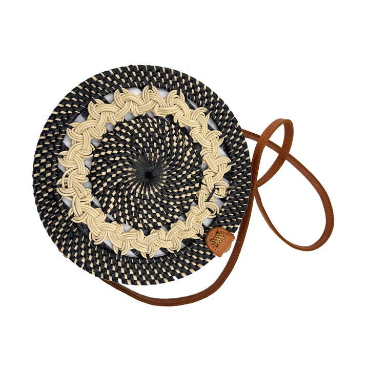 Cantiq Living - Wholesale Crossbody bag – Women's - Andrea Braided Canteen Bag (Black)0