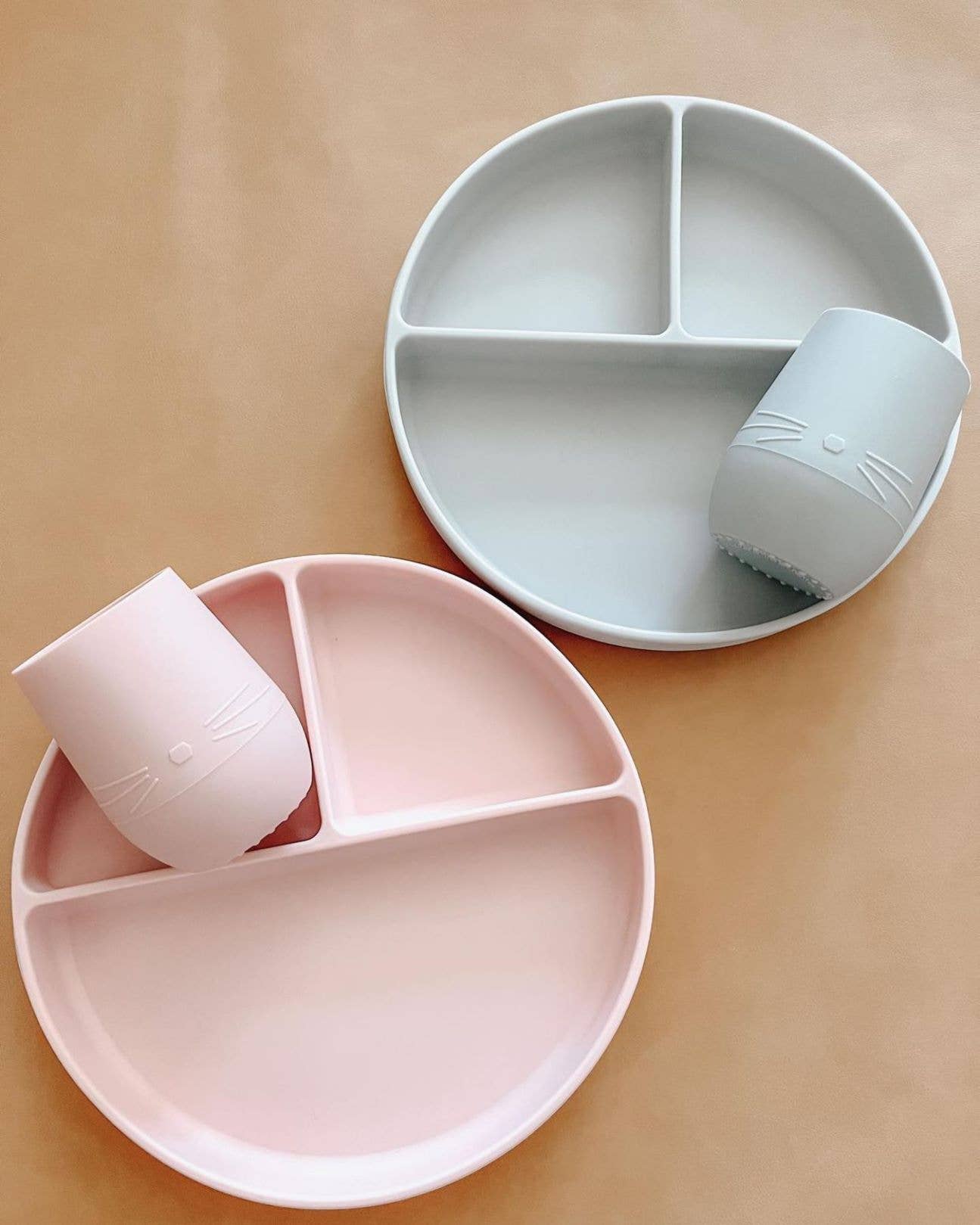 Ali+Oli - Wholesale Dinner Plate - Kids & Baby - Baby Plate with Suction and  Divided Portions (Pink)4