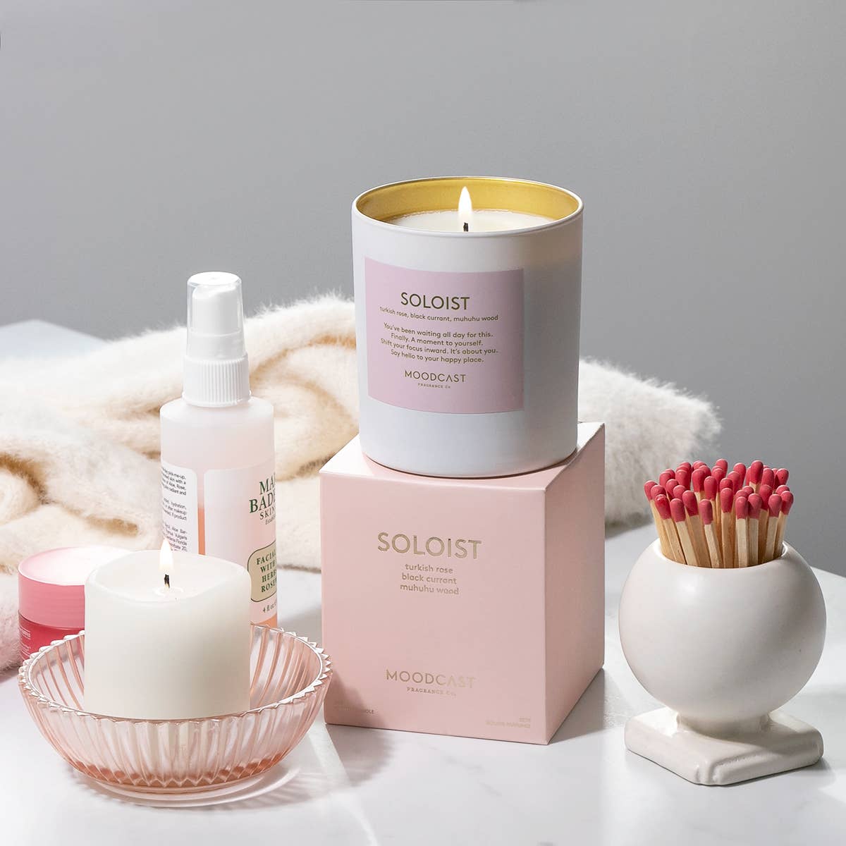 Moodcast Fragrance Co. - Wholesale Jar/Filled Candle - Coconut Wax Candle - Persona - Soloist - 8 oz Glass Jar3