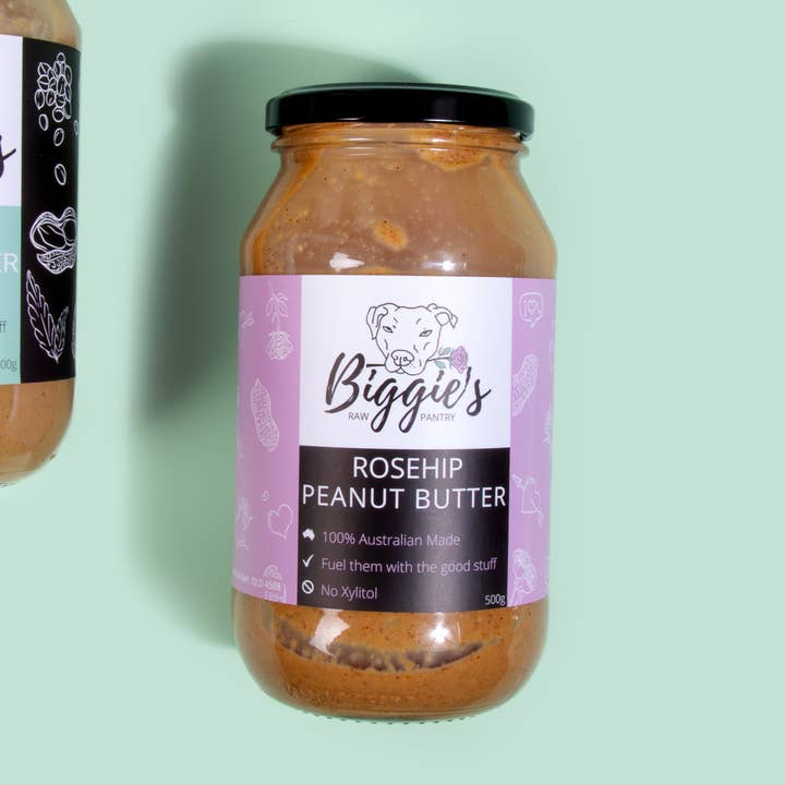 Rosehip Peanut Butter (500g) for wholesale by Biggie's Raw Pantry