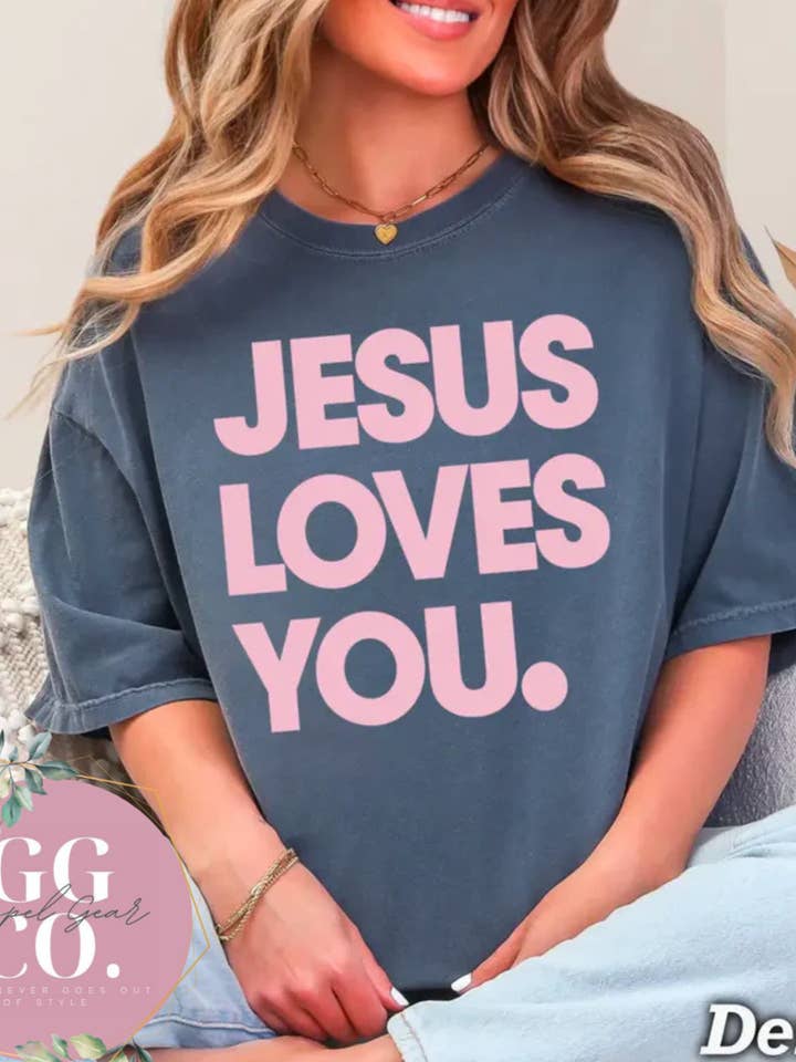Jesus Loves You Graphic Shirt for wholesale by Gospel Gear Co