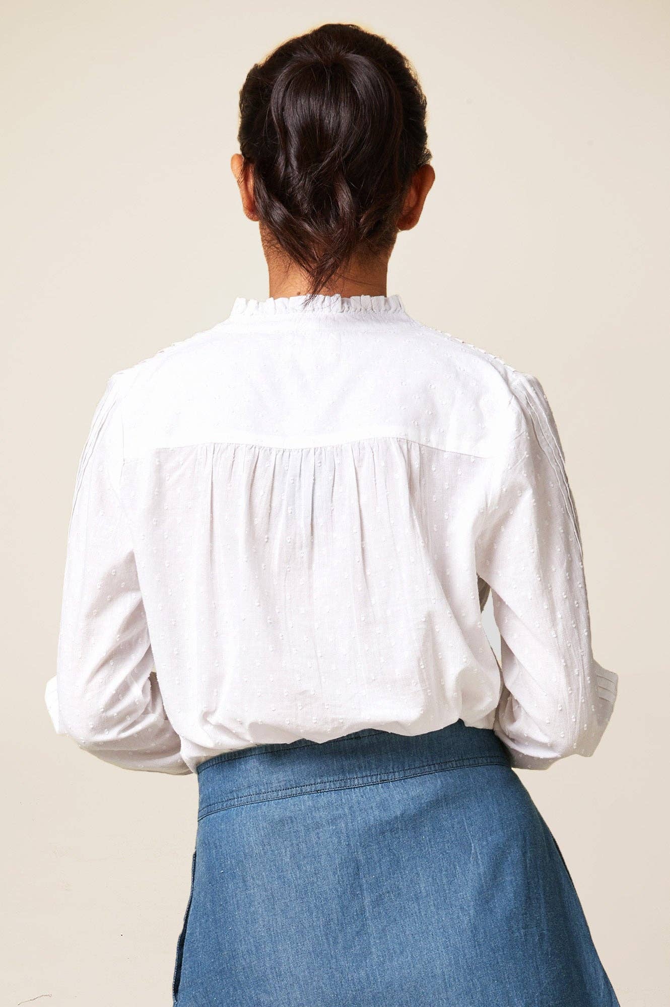 Aspiga - Vendita all'ingrosso Camicia button down - Donna - Blusa Carrie bianca 1