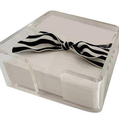 Stevie Streck Designs - Wholesale Stationery/Notecard Set - Medium Acrylic Box