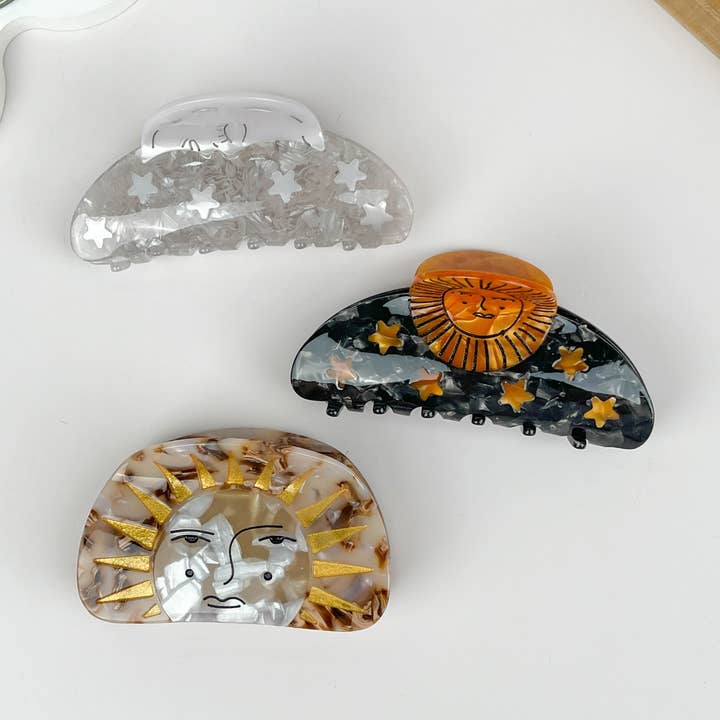 Sun Series Acetate Hair Claw Clip for wholesale by mildstyles