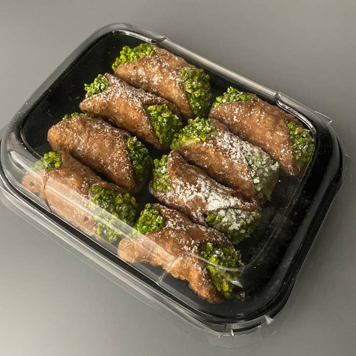 Sizilianische Cannoli mit Pistaziencreme, 200 g für den Großhandel von AIDA di Giangreco