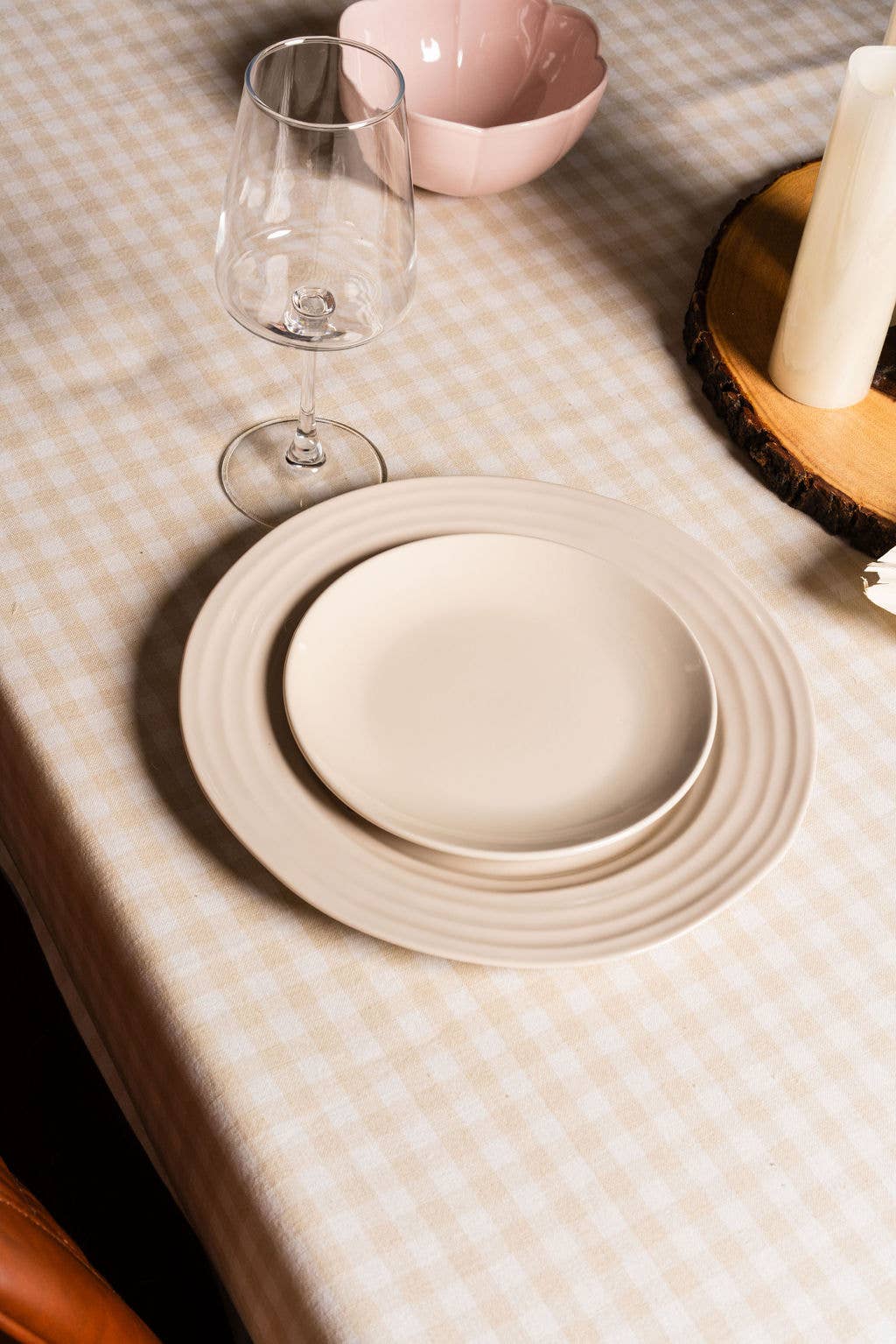 Fabstyles - Vente Nappes - NAPPE VICHY À CARREAUX28