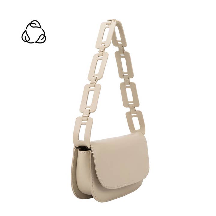 Inez Bone Recycled Vegan Shoulder Bag for wholesale by Melie Bianco