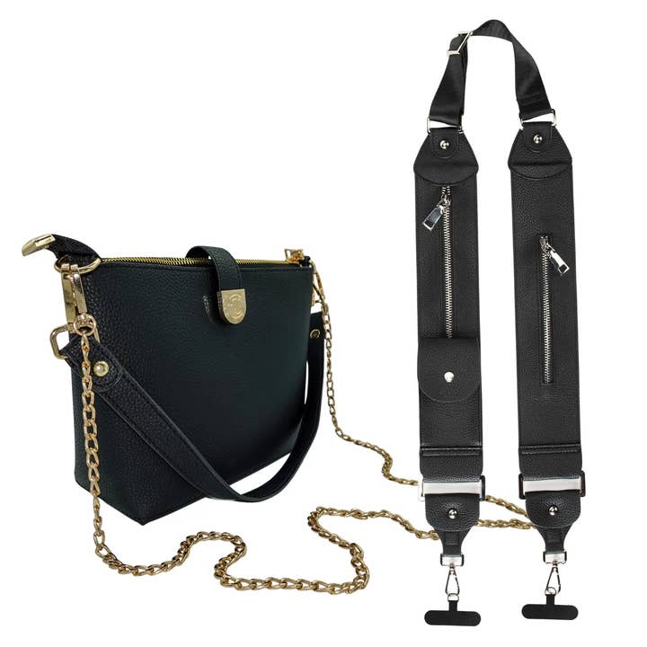 PREORDER: Bundle: Signature Pebble Black Full Set + Black Stashie for wholesale by Caitie G