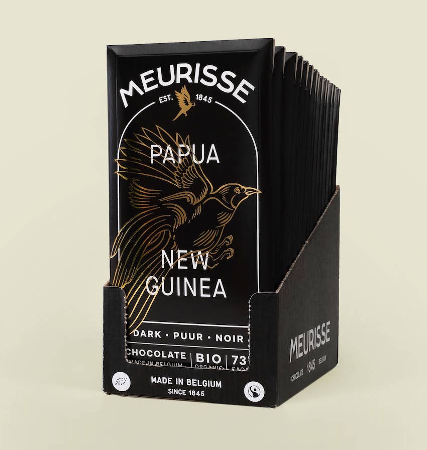 MEURISSE - est.1845 - Wholesale Chocolate Bar - Organic Dark Chocolate from Papua New Guinea (100g)
