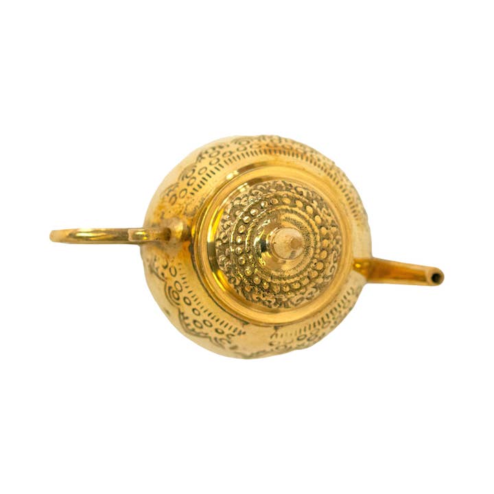 The Artisan and Company - Wholesale Tea Pot - Mini Brass Ceremony Tea Pot1